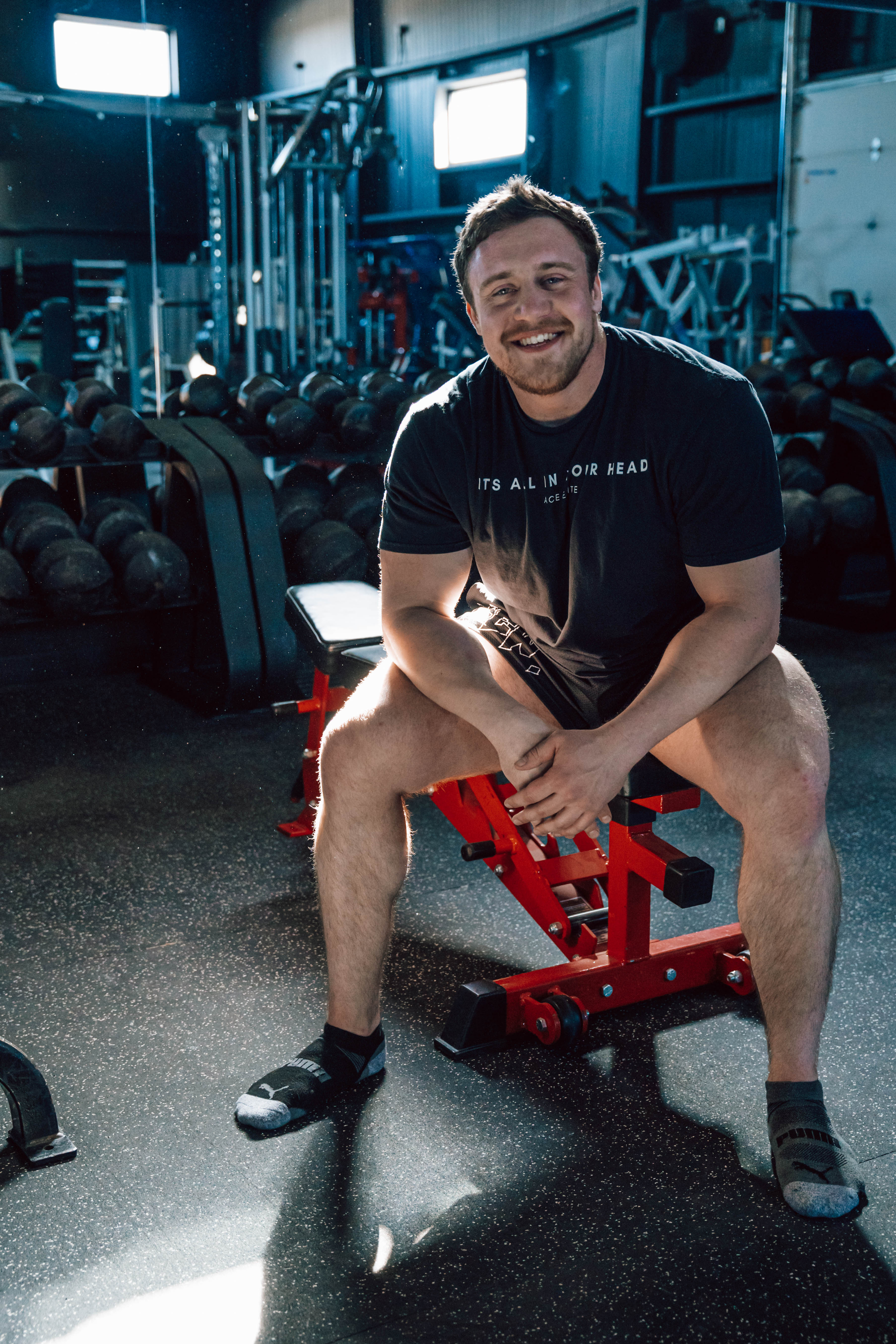 Parker Gruenhagen smiling during a coaching consultation